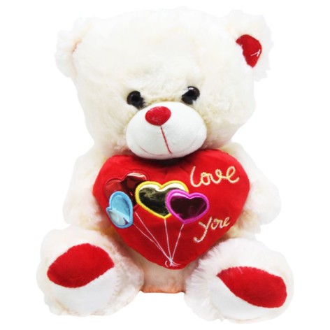 Мяка іграшка Медвідь з червоним сердечком