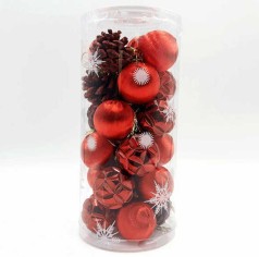 Новорічні ялинкові прикраси A-Toys 24 штуки (C67423)