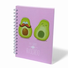 Блокнот на спирали Авокадо рожеве