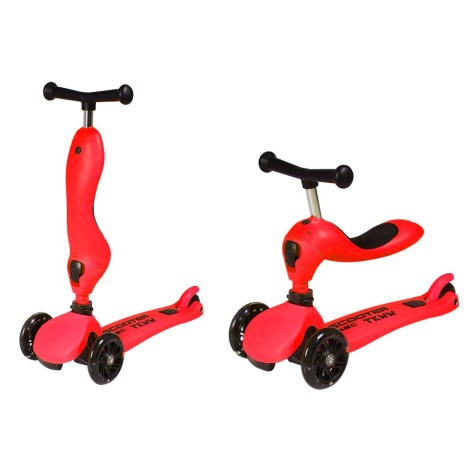 Самокат з сидінням червоний