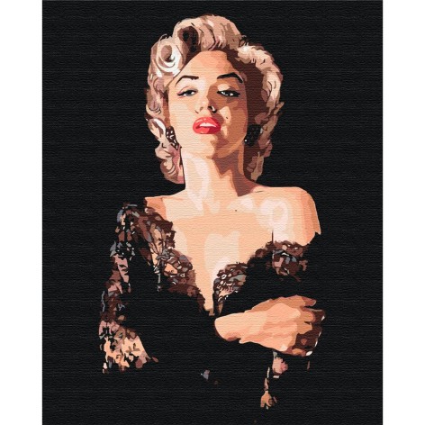 Картина за номерами: Чутлива Мерелін