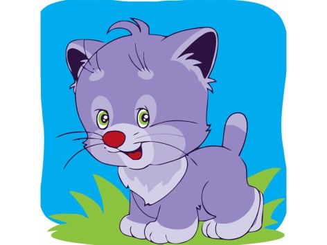 Набір для розпису за номерами Кошенятко Strateg розміром 20х20 см (HH7058)