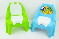 Горшок детский (кресло) синий/салатовый Технок