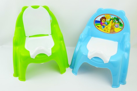 Горщик дитячий (крісло) синій, салатовий Технок