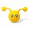 Мячик-прыгун, 40 см, с рожками (желтый)