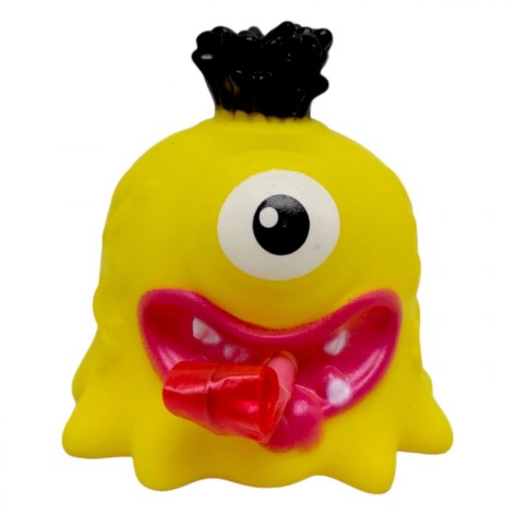Игрушка-антистресс "Монстрик с дуделкой" (желтый)