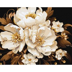 Картина по номерам с красками металлик 