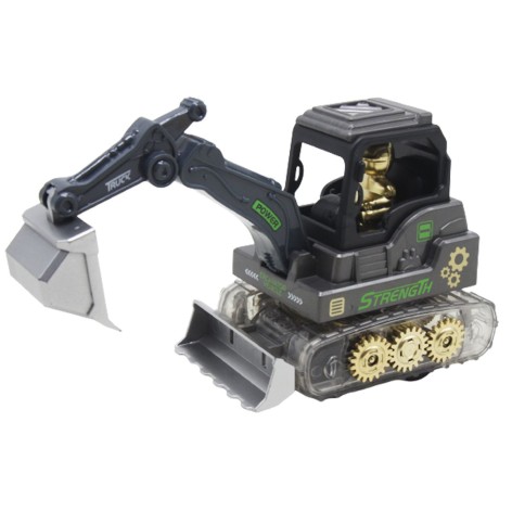 Машинка пластиковая "Эскаватор", серый