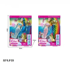 Лялька 29см GN027A русалка з аксес.2кол.кор.32*5,5*23 