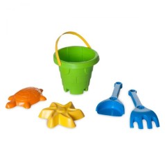 Набір для піску Еластична вежа, 5 ел салатова