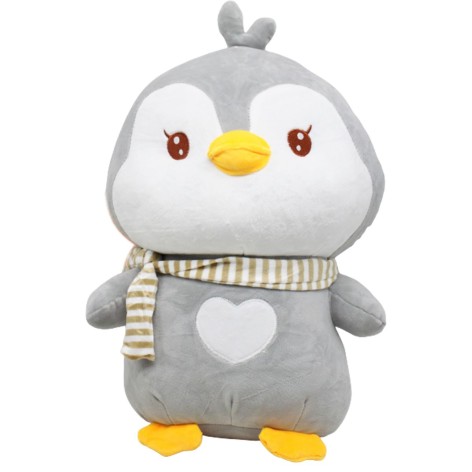 М'яка іграшка "Пінгвін Айсі", 38 см, сірий