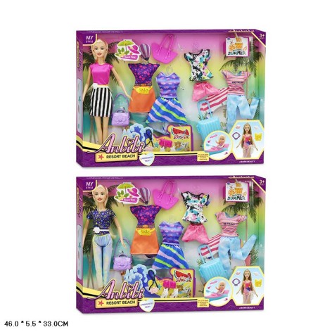 Лялька 30см WX229-2 з нарядами та аксес.2в.кор.46*5,5*33 