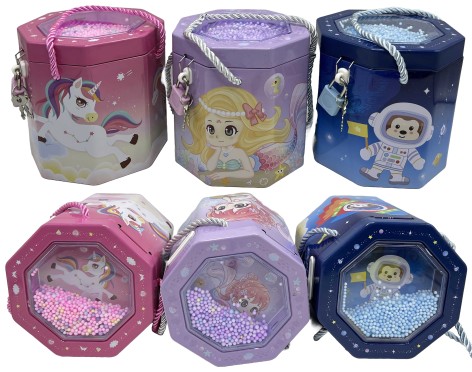 Копилка металлическая с шариками 