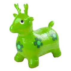 Стрибун дитячий, гумовий "Олень" (зелений)