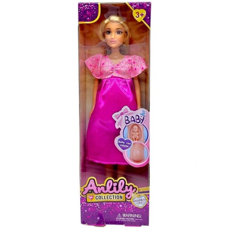 Кукла "Anlily" 29см, беременная в коробке 32*5,5*10 см