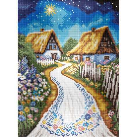 Алмазная мозаика "Хижина", 30х40 см.