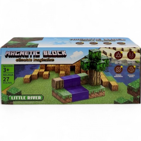 Конструктор магнитный "Minecraft", 27 дет