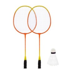 Бадминтон, 2 ракетки нейлон+ волан в чехле 65 см (КРАСНЫЙ)