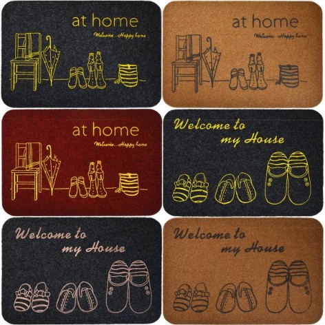 Килимок гумовий з тапочками 38*58 см X2-168