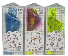 Набір лінійок шкільних 4 шт. Flex 