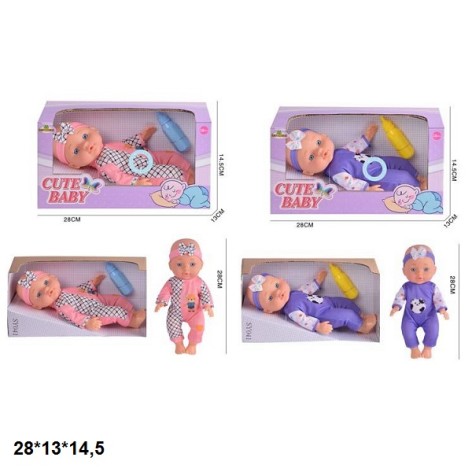 Пупс 30см SY041-1/SY041-2 інтер-ний з аксес.муз.2в.кор.28*13*14,5 