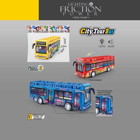 Автобус 3 кольори, в п/е, МІКС ВИДІВ /110/