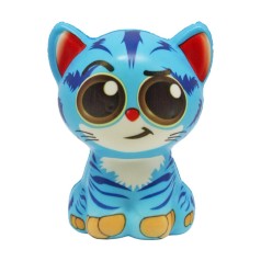 Игрушка сквиш котик синий