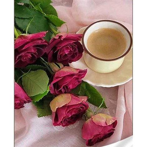 Набір для творчості алмазна картина Нежний добрий ранок Strateg розміром 30х40 см кв (HEG86887)