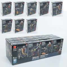 Конструктор військовий, фігурка(солдат), 1:36, від 46дет, в кор-ці, (8видів) /15/240/16шт в кор. 41-13,5-15см