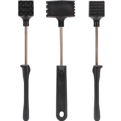 Молоток для отражения мяса черный 25см, ударная часть 6*3см X3-107
