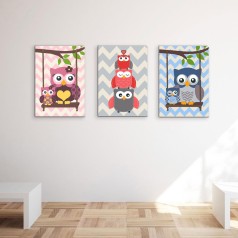 Комплект картин по номерам Cute owls (ITR-063)