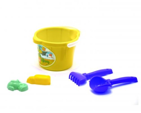 Відро з пісковим набором "Ведмедик" (жовте)