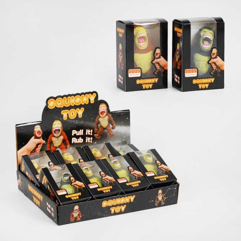 Игра антистресс, 2 цвета, горилла, тянучка, песочная смесь /12/96/8шт в кор.