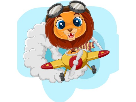 Набір для розпису за номерами Лев на висоті Strateg розміром 20х20 см (HH7085)