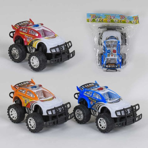 Джип 3 цвета, инерция, 1шт в п/е 