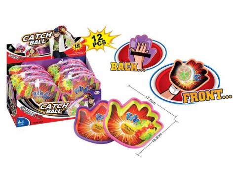 Ловушка 2 ладошки-ловушки, мячик на присосках, в кор, /12/144/12шт в кор.