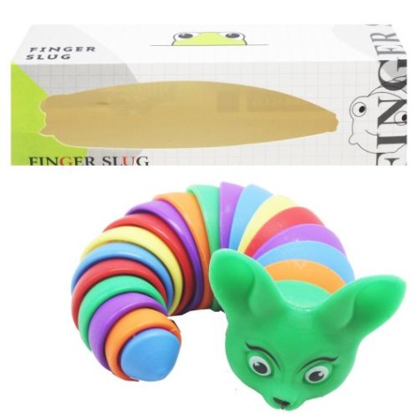 Антистресс "Finger Slug: Лисёнок", зеленый
