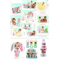 Кукла 12см, костюмы животных, 12шт(6 видов) в дисплее, 27-19-13,5см 