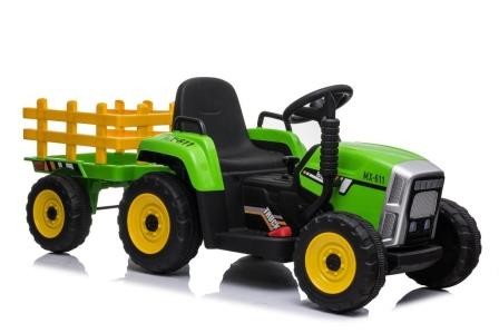 Электромобиль детский XMX611 Green трактор на Bluetooth 2.4G на радиоуправлении 12V4.5AH мотор 2*25W с MP3 136.5*50*52.5
