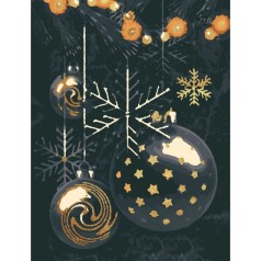 Картина за номерами "Ніч перед Різдвом" 28x40 см