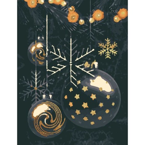 Картина за номерами "Ніч перед Різдвом" 28x40 см