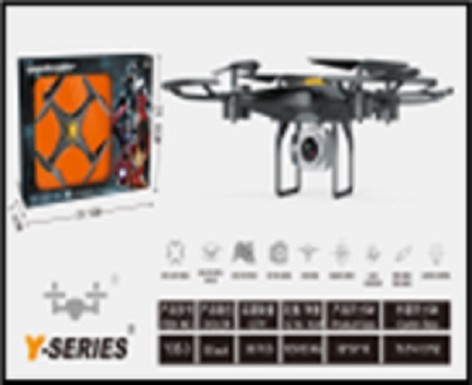 Радиоуправляемый Квадрокоптер Y35-3 супергерой с камерой, Wi-Fi, FPV, свет, коробка 40*7,4*30