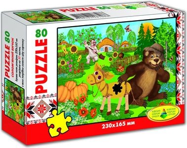 Пазли "Солом'яний бичок" 80 елементів