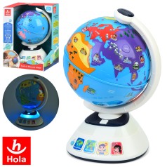 Гра глобус, 30см, навчальний, сенсорний, музика, звук(англ), світло, 2 режими гучності, на бат-ці, в кор-ці, 25,5-34,5-21,5см /4/