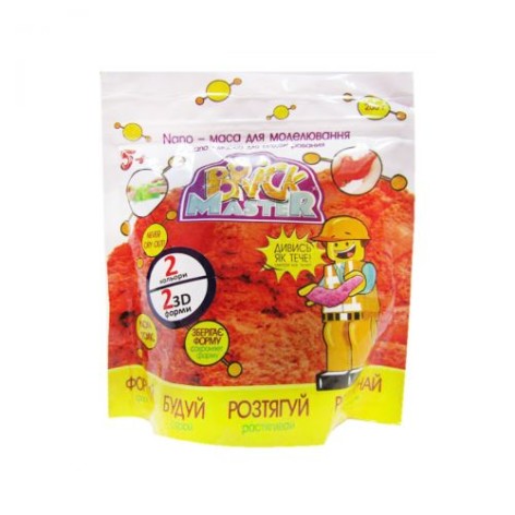 Nano-масса для моделирования "Brick Master" красный 200 г