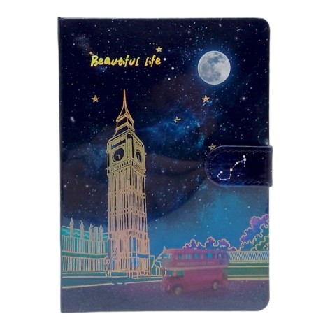 Блокнот в линейку "Биг Бен", твердая переплет, магнитная застежка