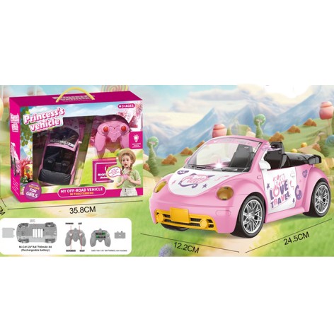 Р/К машинка для ляльки , 24 см, світло, на бат-ці, в кор-ці, 36-27-13см 