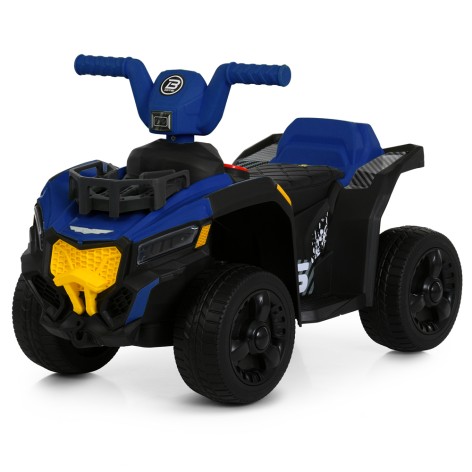 Квадроцикл M 6237EBLR-4 (1шт), 2,4G р/к, 2в1 (каталка-толокар), 1*6V7AH, 2*35W, муз, світло, шкіра, MP3, USB, BLUETOOTH, EVA, TF, синій