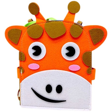 Логическая папка (фетр, часы, застежки, счетчик, шнуровка, ремешок)