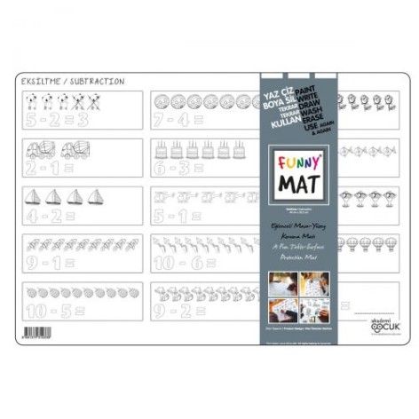 Веселый коврик "Математика: вычитание"